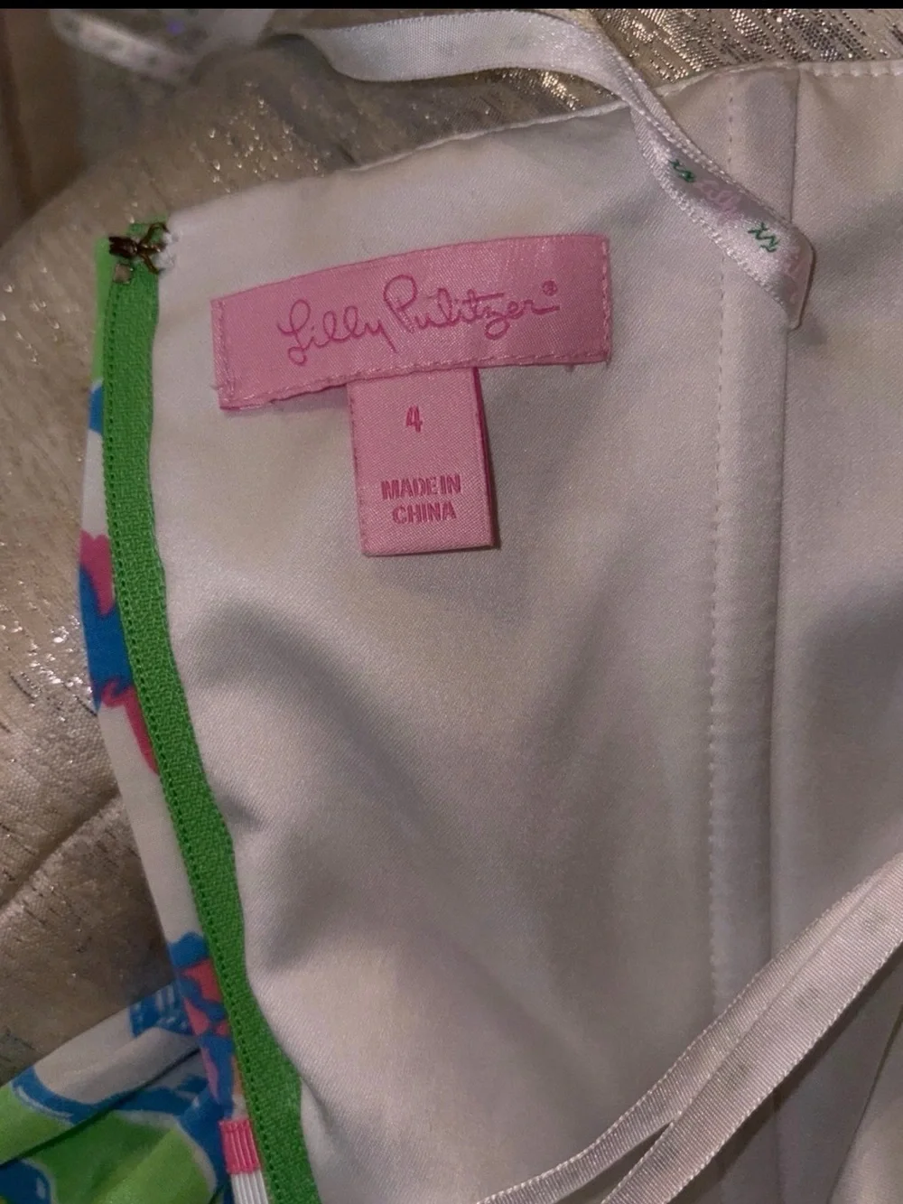 LILLY PULITZER LANGLEYStrapless Floral Mini Dress DRESS SIZE 4 - Picture 7 of 10